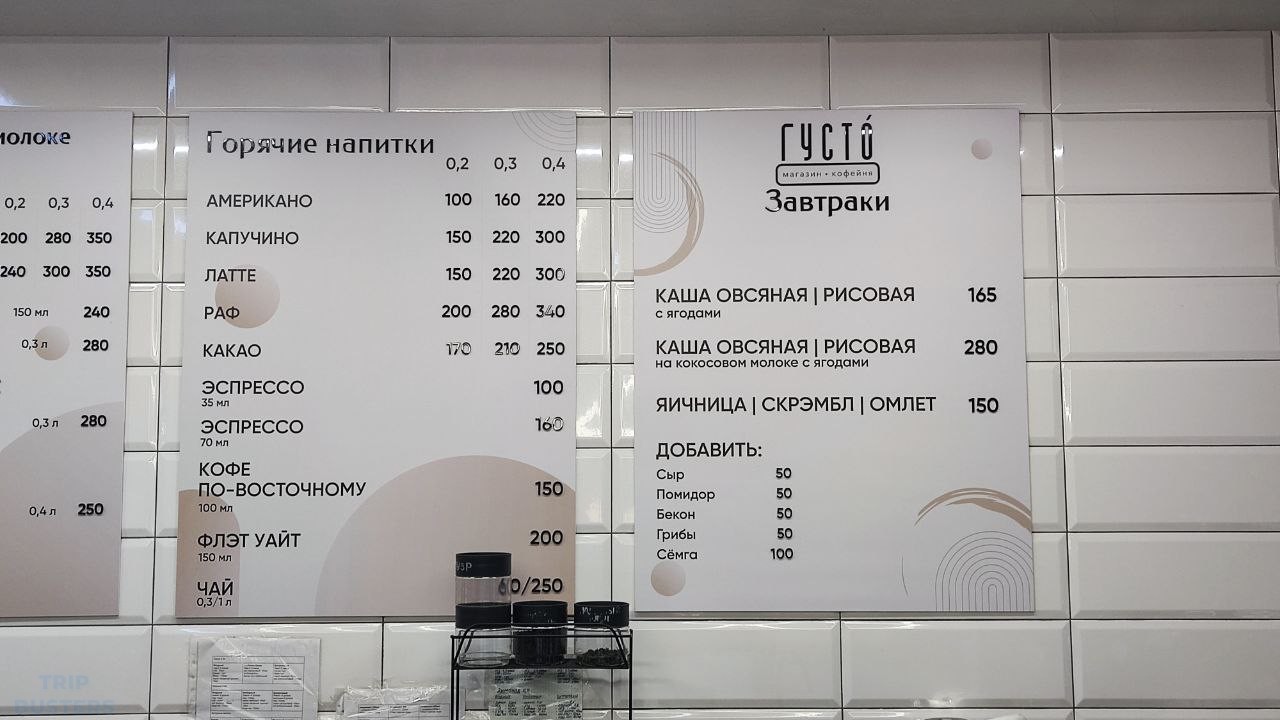 Стоимость завтрака в Сочи. Цена на 1 февраля 2025 года