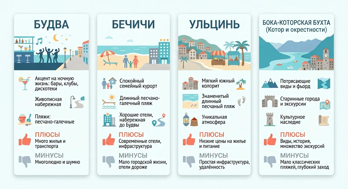 Черногория плюсы и минусы